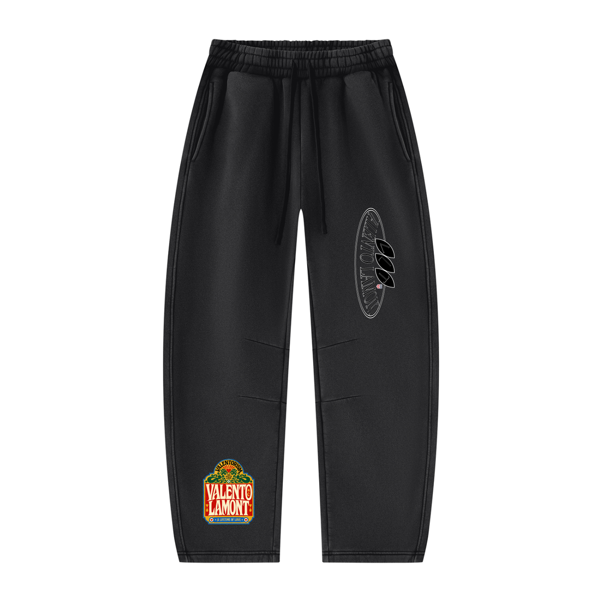 Unisex Vintage Wash Barrel Leg Fleece Sweatpants