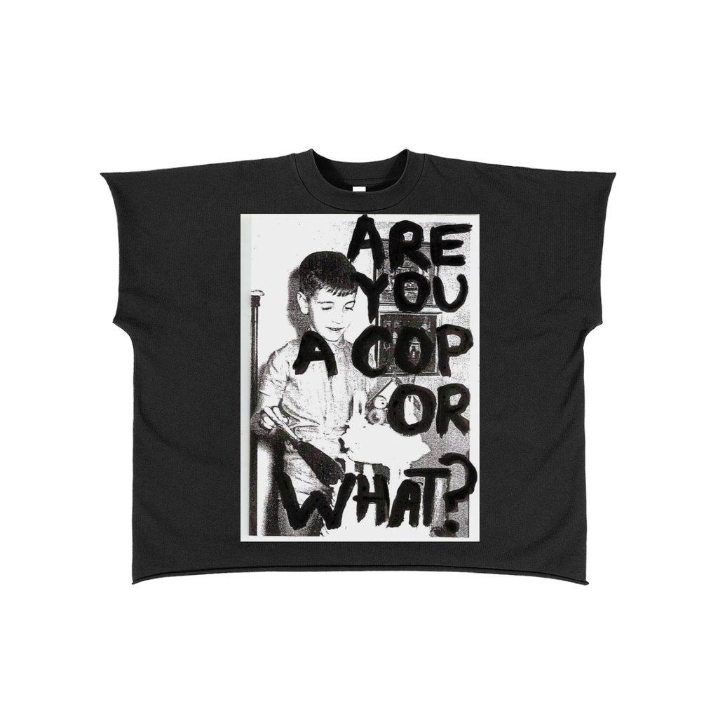 Raw Edge Boxy Non-Shrink T-Shirt