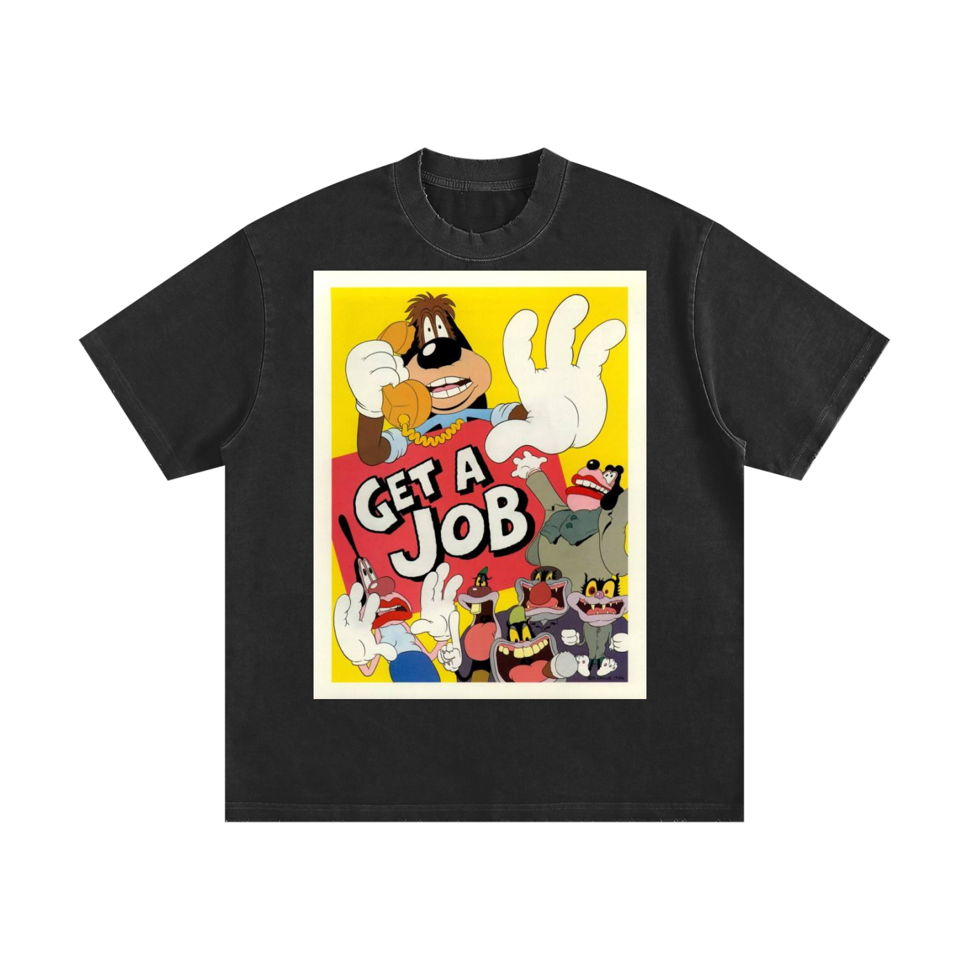 Heavyweight Vintage Washed Frayed T-Shirt