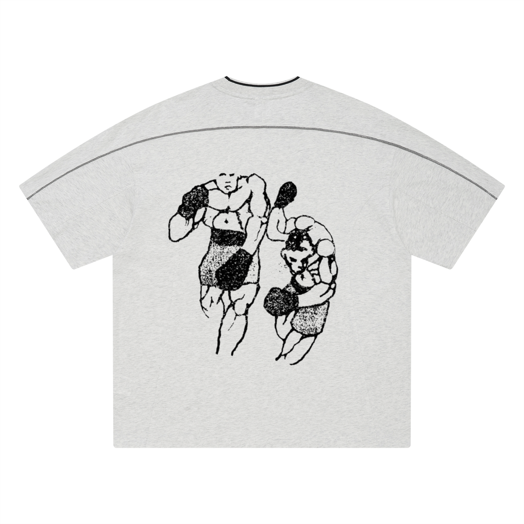 Unisex Oversized Contrast Tape T-Shirt