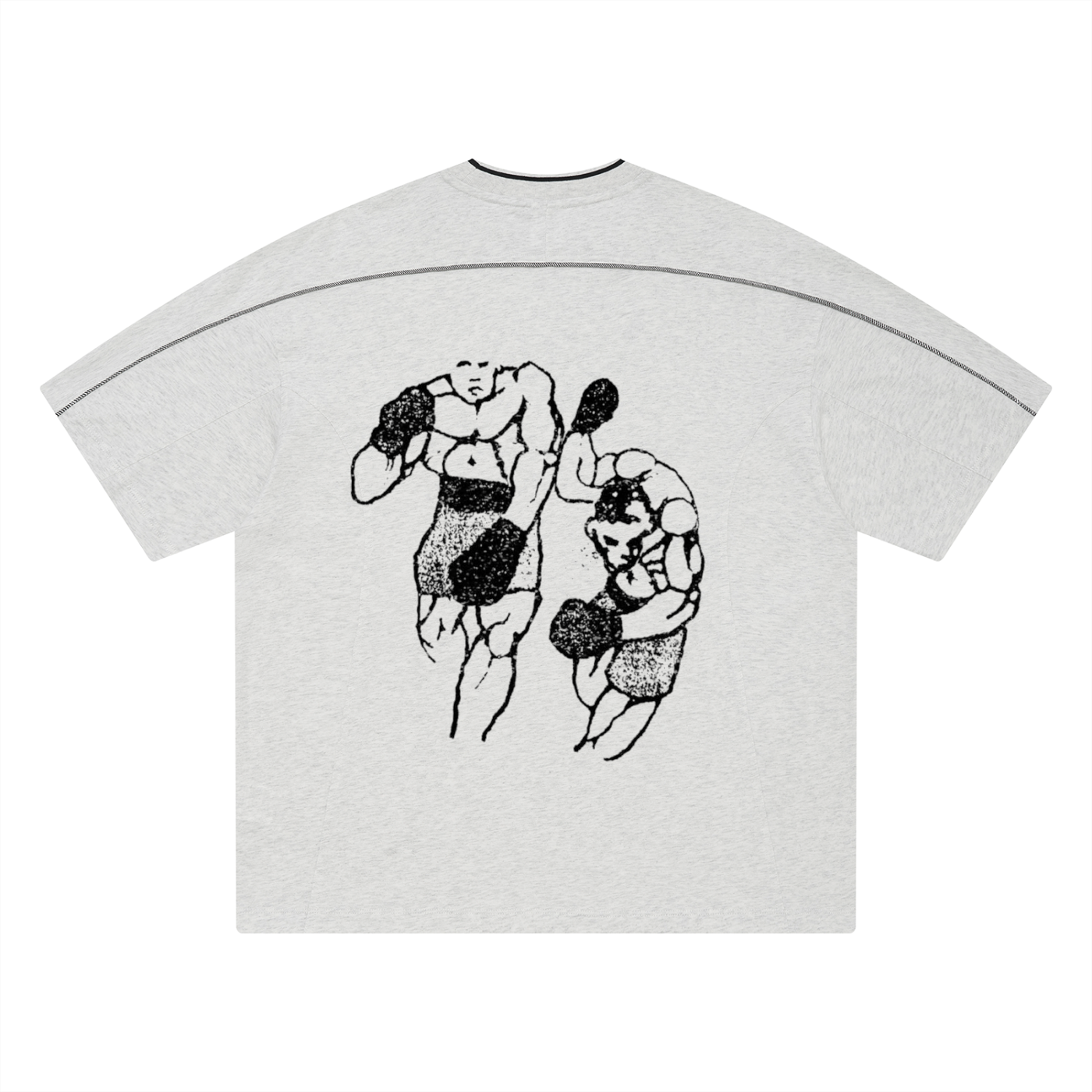 Unisex Oversized Contrast Tape T-Shirt