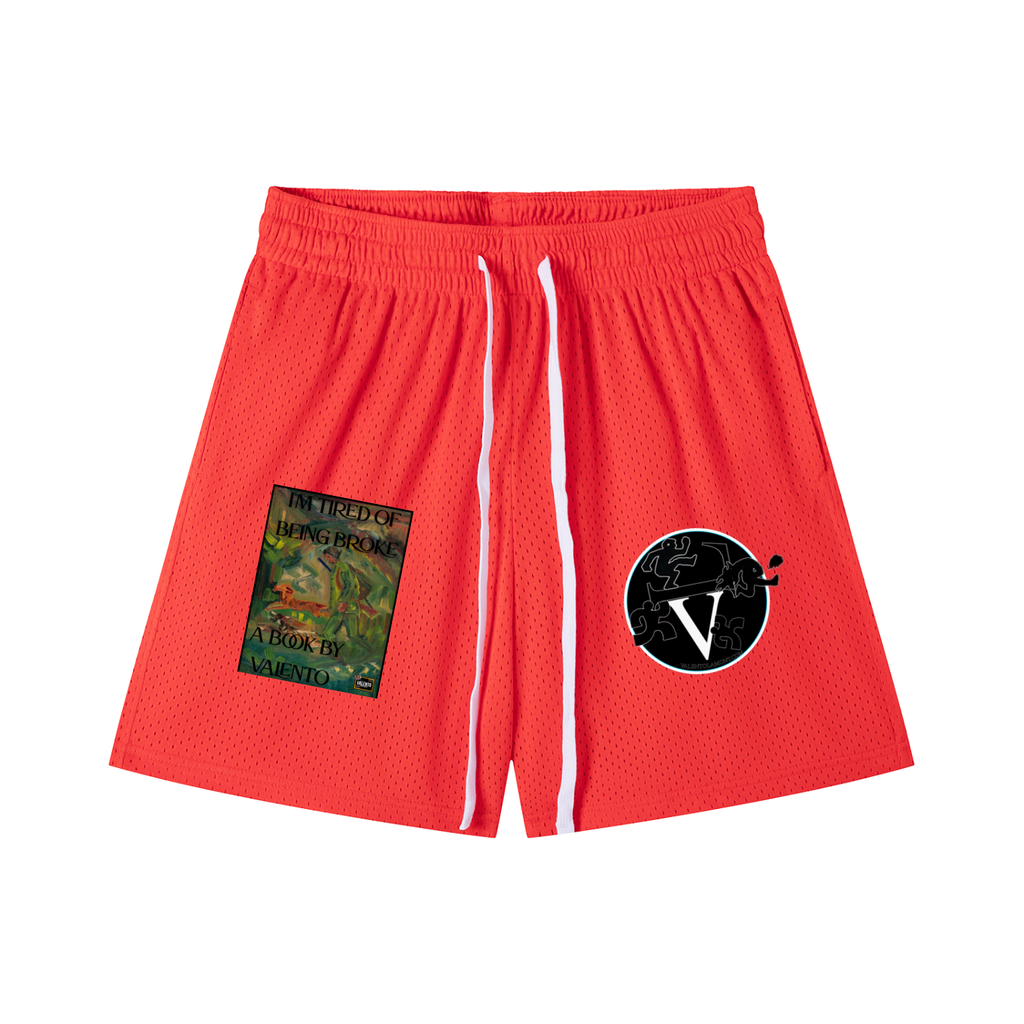 Mesh Drawstring Shorts