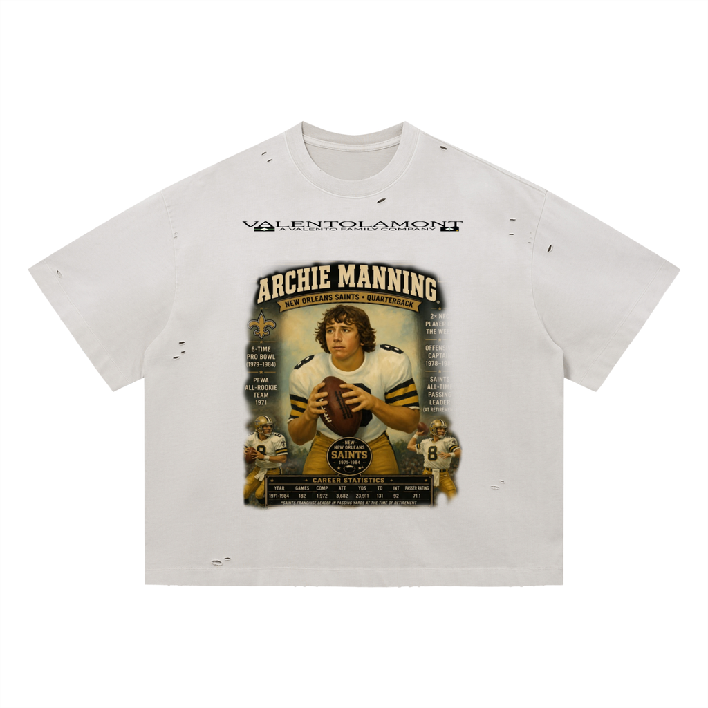 Vintage Washed Distressed Boxy Oversized T-Shirt