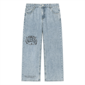 Unisex Vintage Wash Straight Leg Jeans