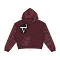 Unisex Colorblock Camo Full Zip Boxy Hoodie