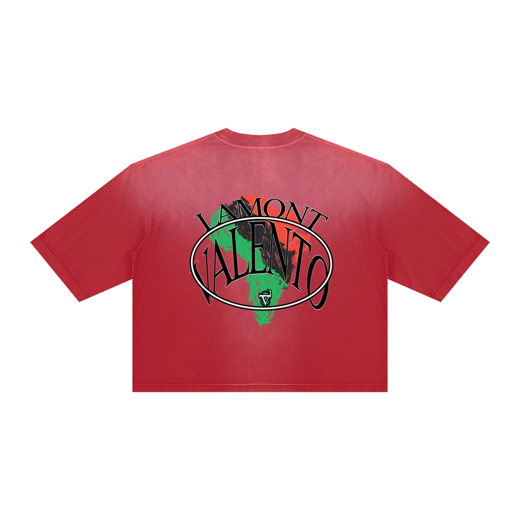 V Vintage Wash Sunfade Boxy T-Shirt