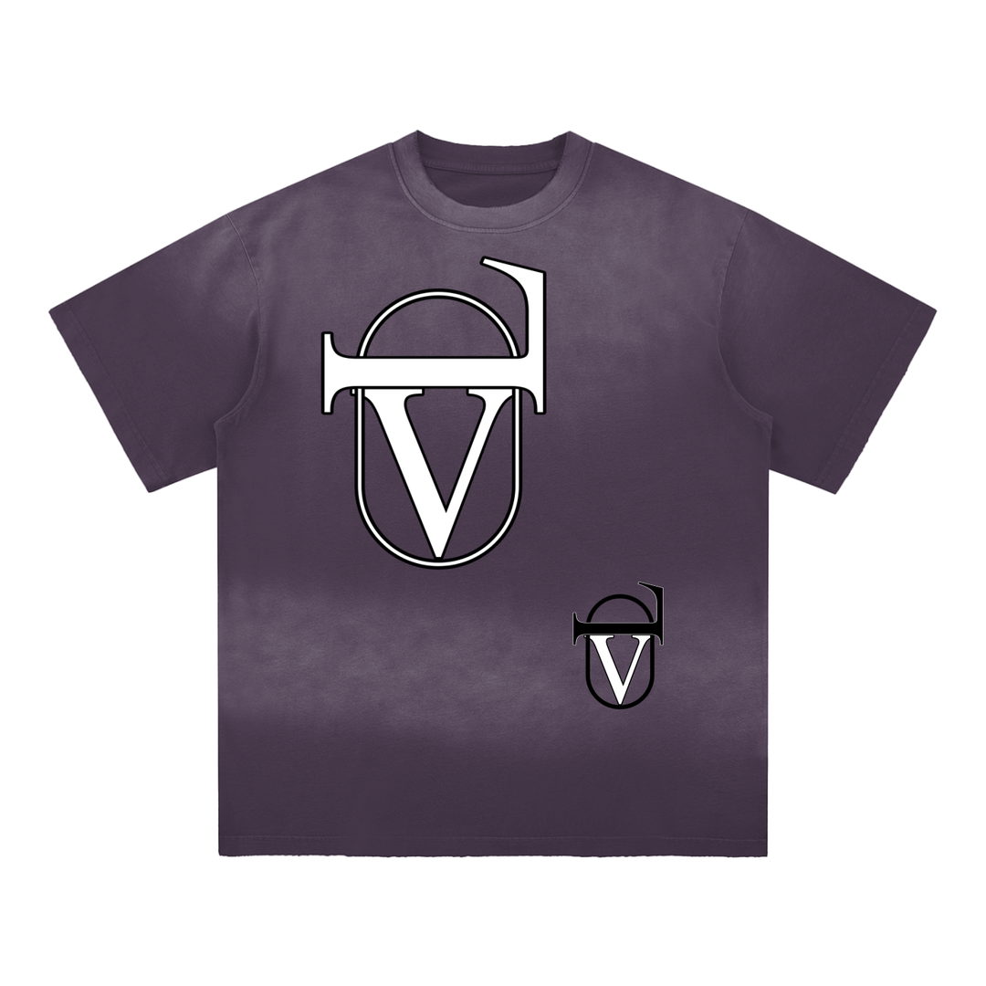 Sun Fade Hand-Frayed Cotton T-Shirt