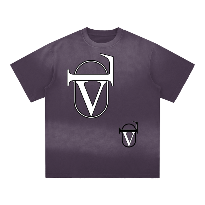 Sun Fade Hand-Frayed Cotton T-Shirt