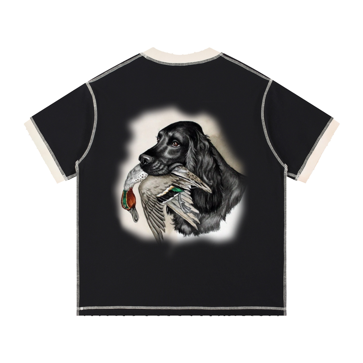 Unisex Contrast-Stitched Ringer T-Shirt