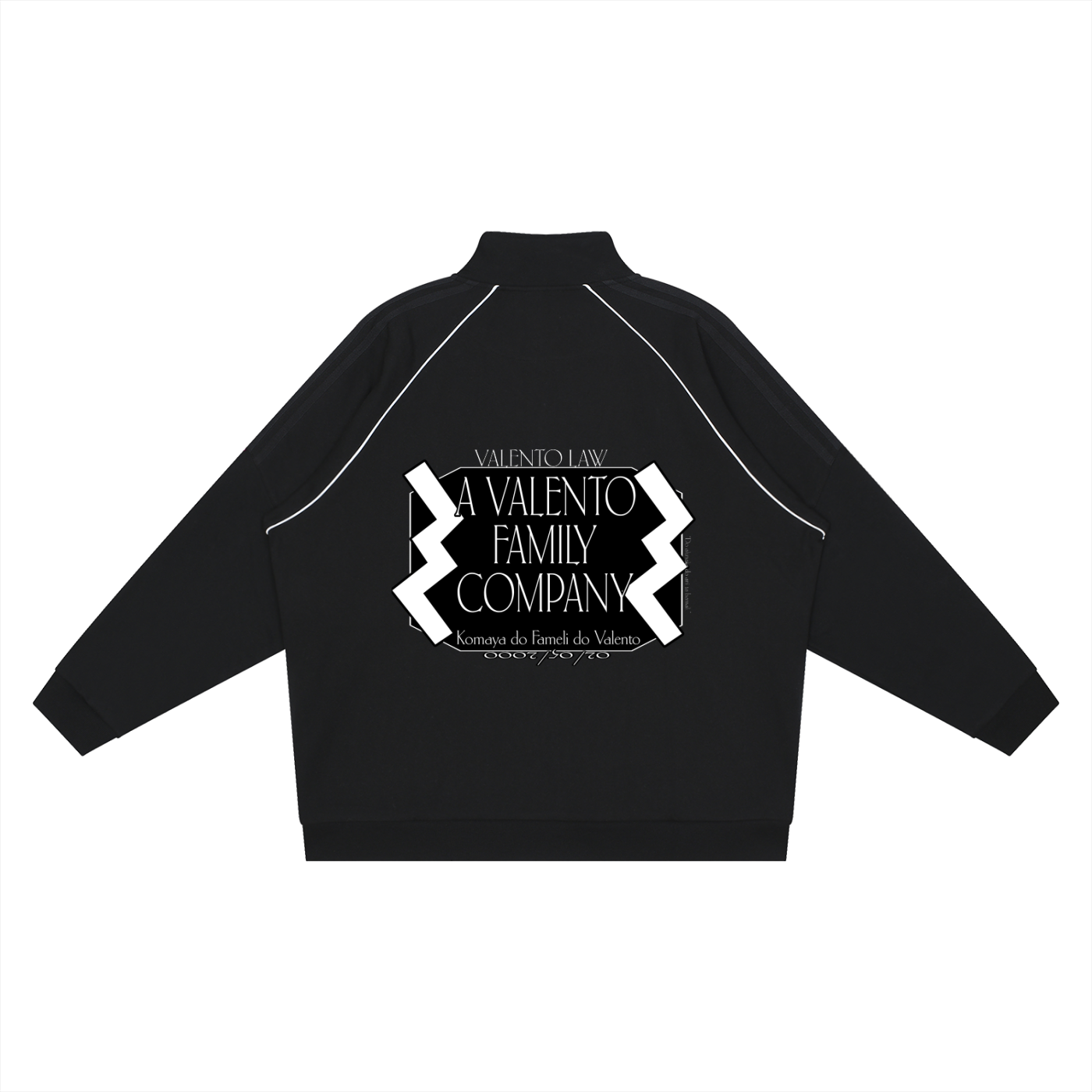 Reflection Striped Raglan Sleeve  Jacket