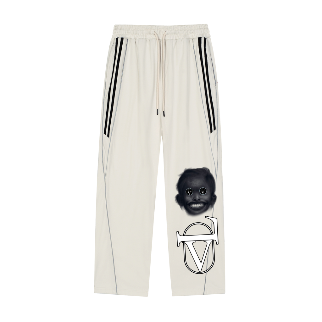 Reflection Striped Straight-Leg Sweatpants