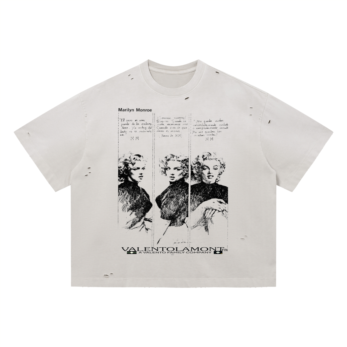 Vintage Washed Distressed Boxy Oversized T-Shirt