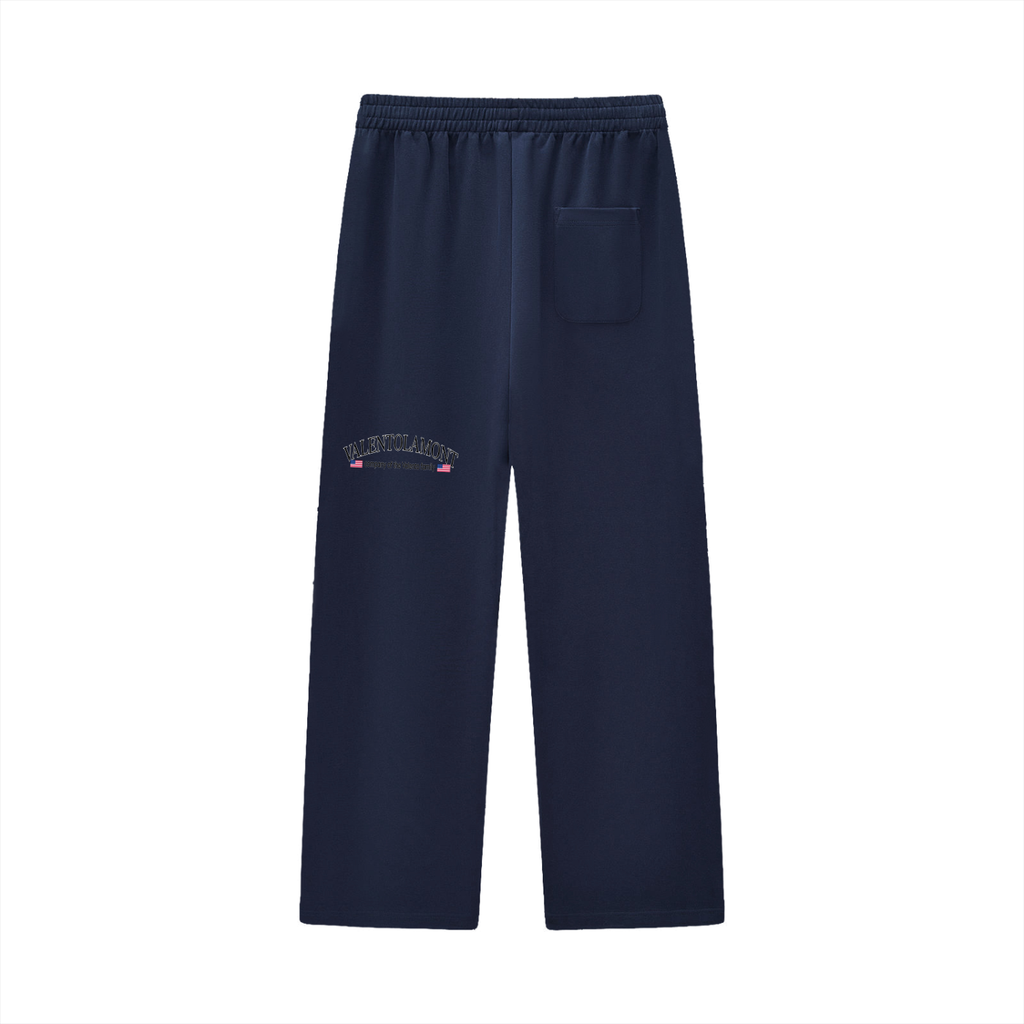 Curved Stripe Straight Sweatpants