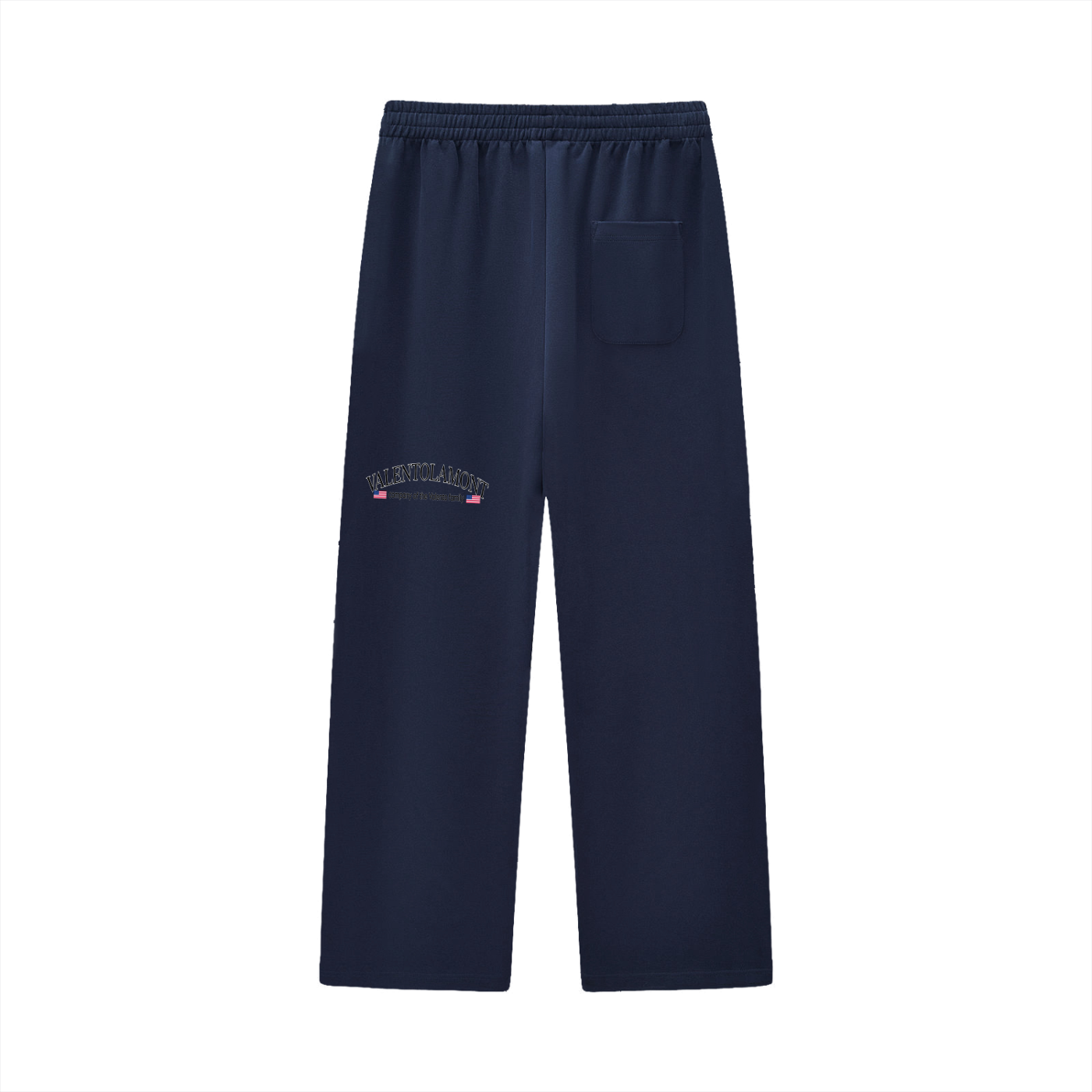 Curved Stripe Straight Sweatpants