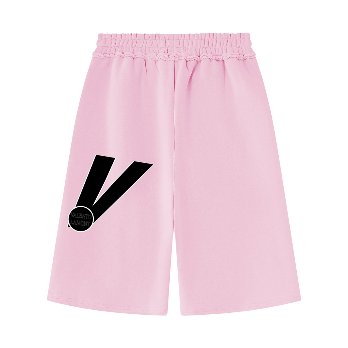 Unisex Raw Edge Fleece Shorts