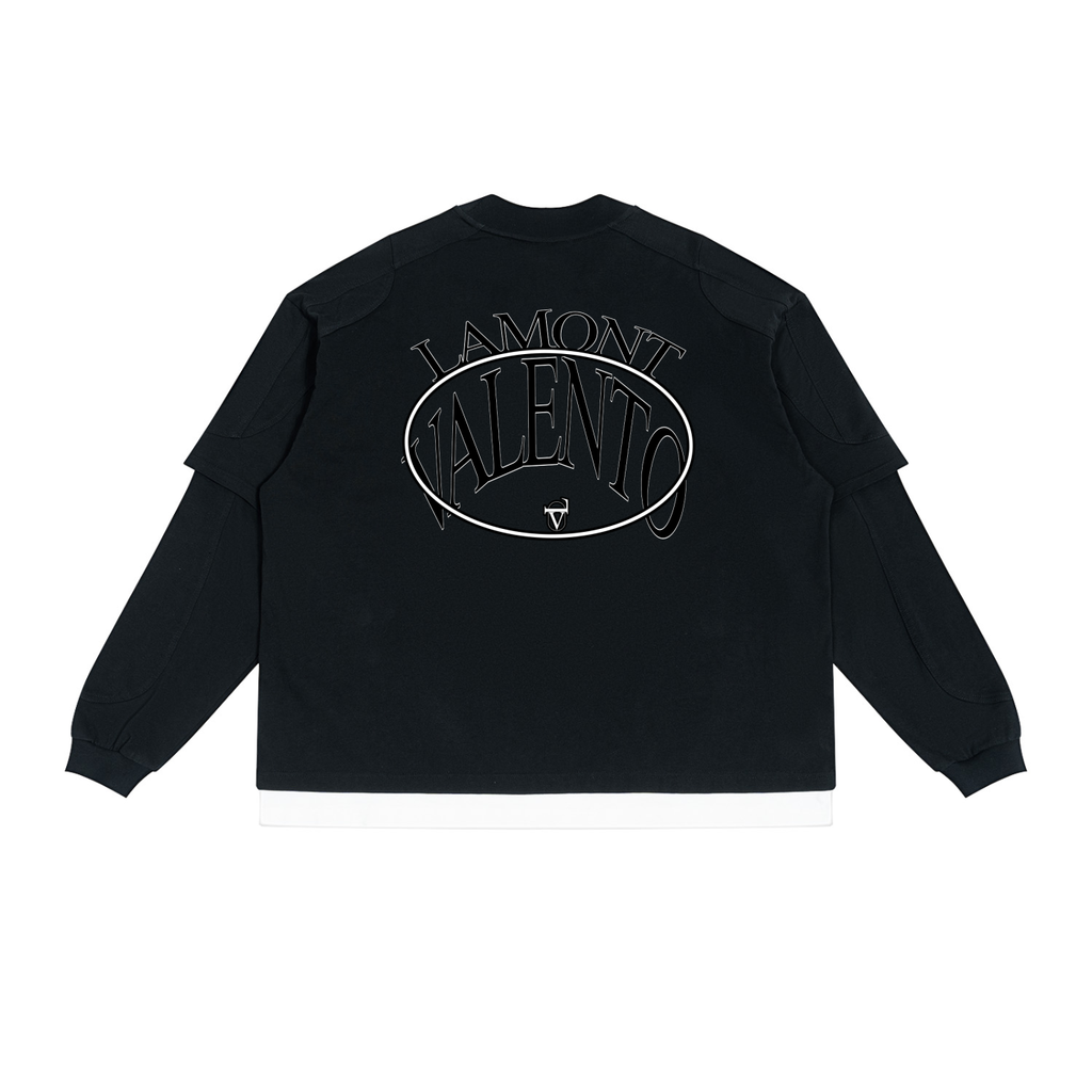 Unisex Paneled Layer Color Block T-Shirt