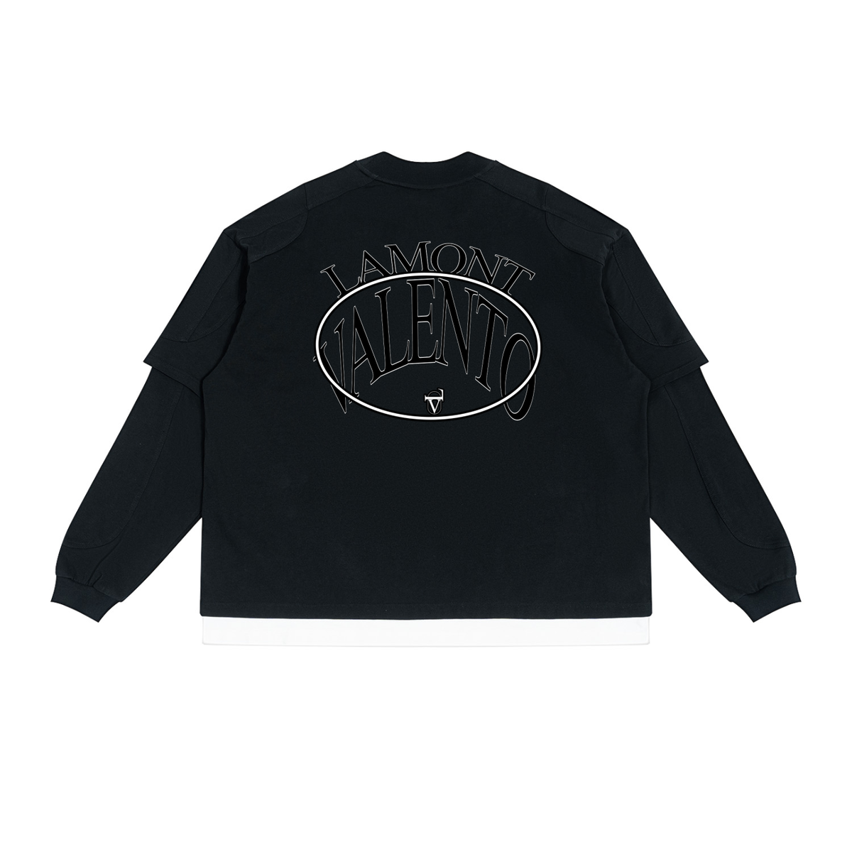 Unisex Paneled Layer Color Block T-Shirt