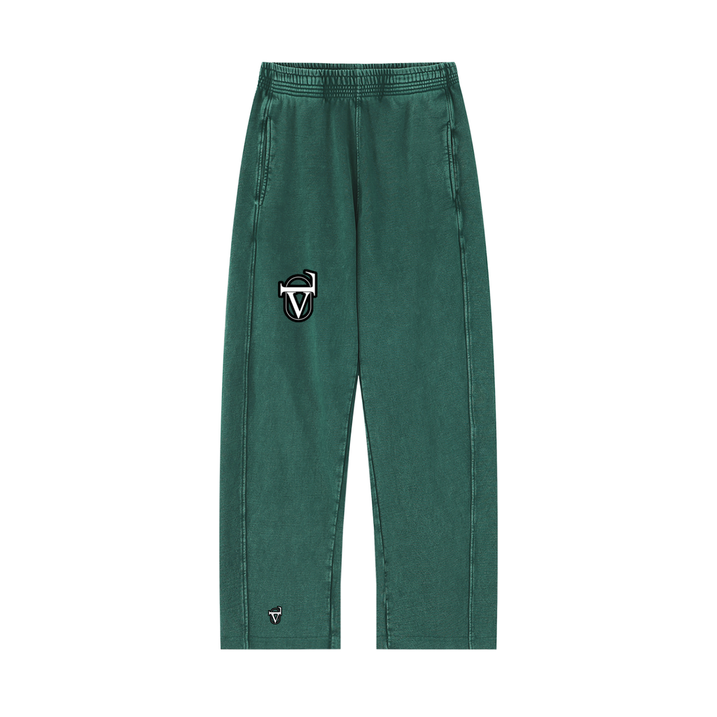 V Mineral Wash Straight Sweatpants