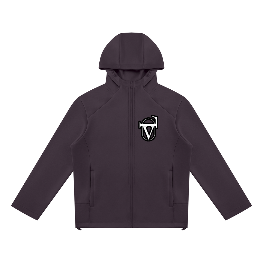 Unisex Paneled Full Zip Hoodie