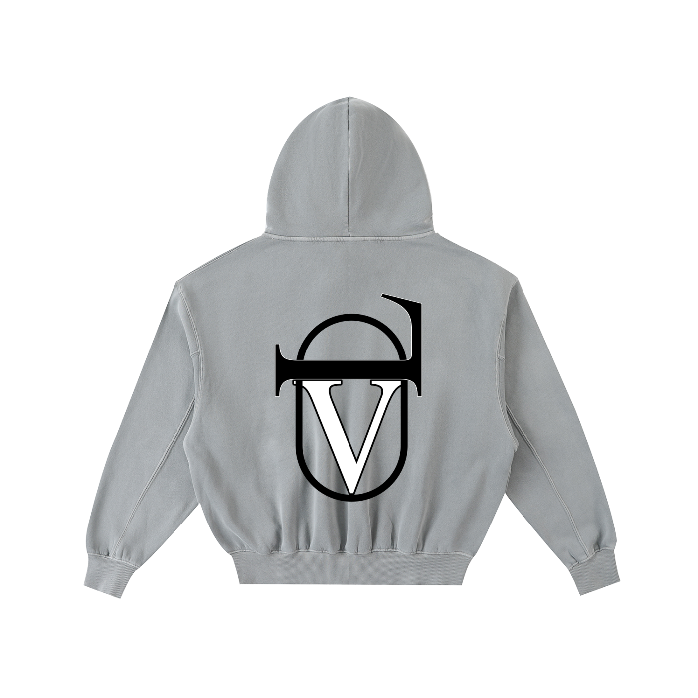 Frayed Enzyme Washed Fleece Hoodie