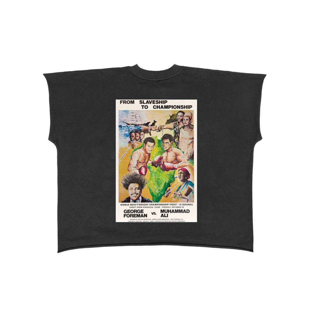 Raw Edge Boxy Non-Shrink T-Shirt