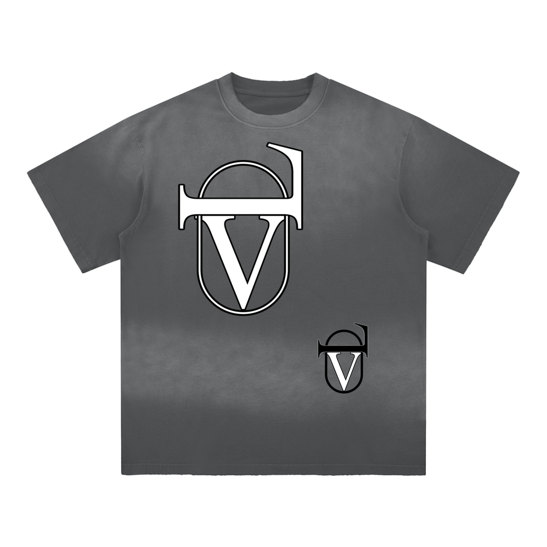 Sun Fade Hand-Frayed Cotton T-Shirt