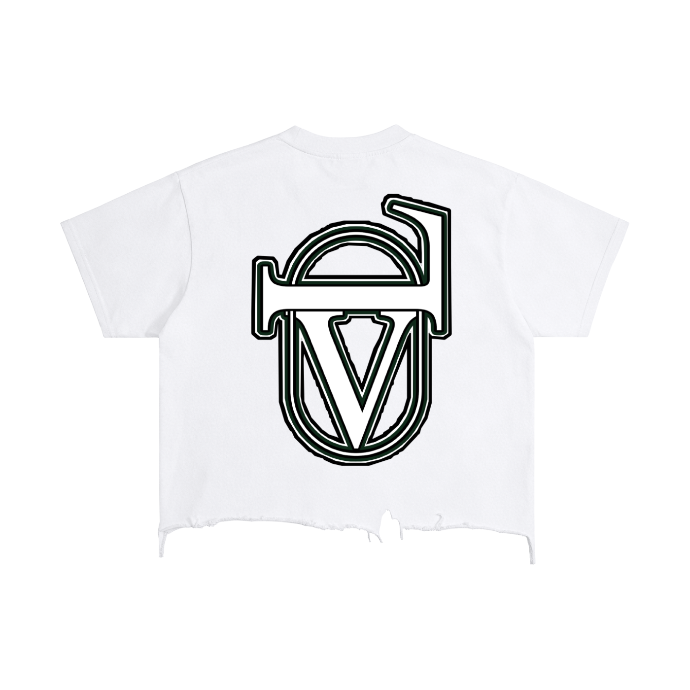 Vintage Wash Boxy Distressed Hem T-Shirt