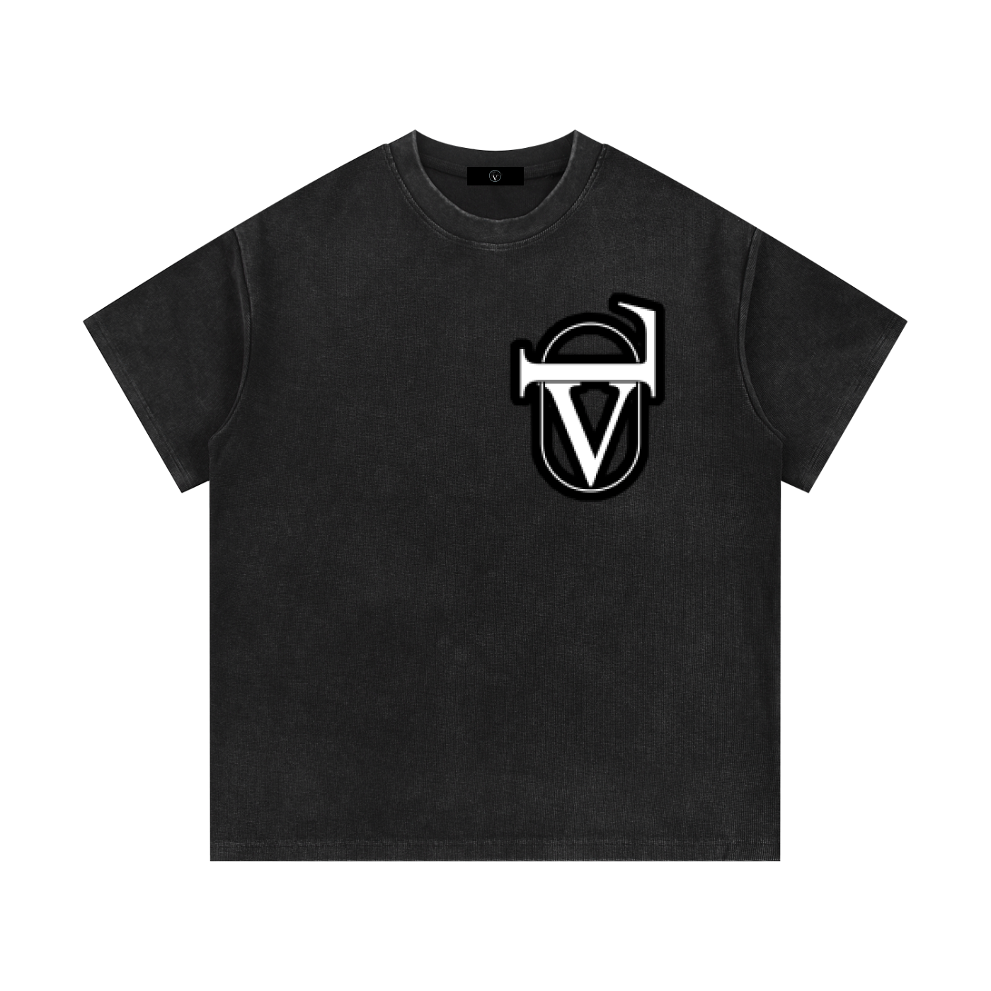 Mineral Wash Waffle Knit T-Shirt