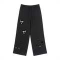 Fleece Drawstring Straight-Leg Sweatpants