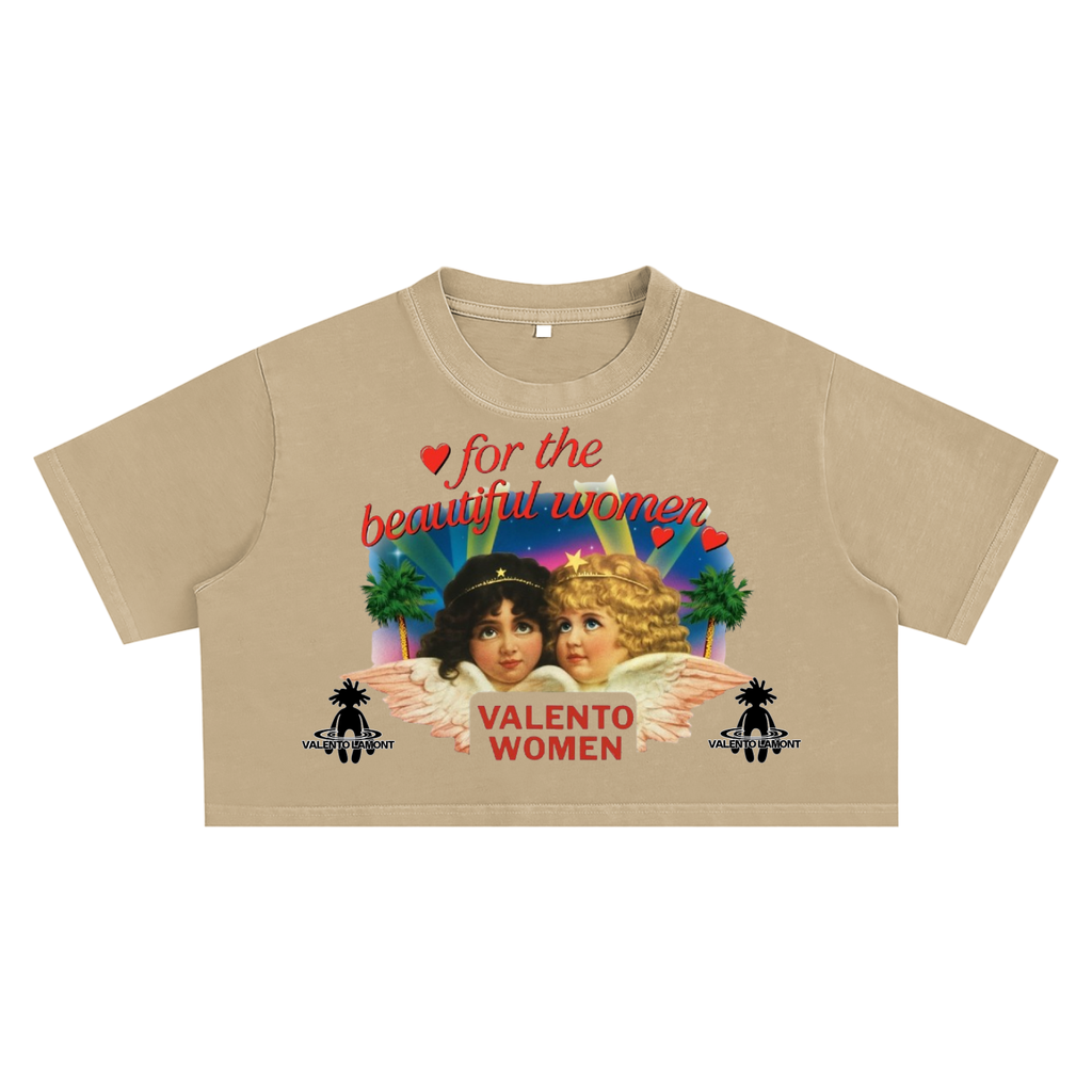 Snow Washed Crop Top