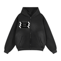 Sunfade Two-way Zipper Boxy Fleece Hoodie