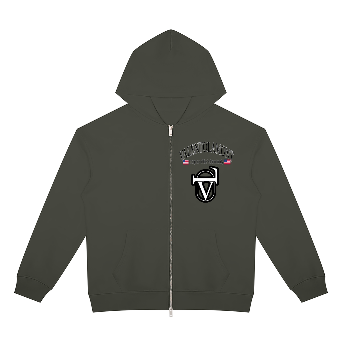 V Heavyweight Full Zip Hoodie