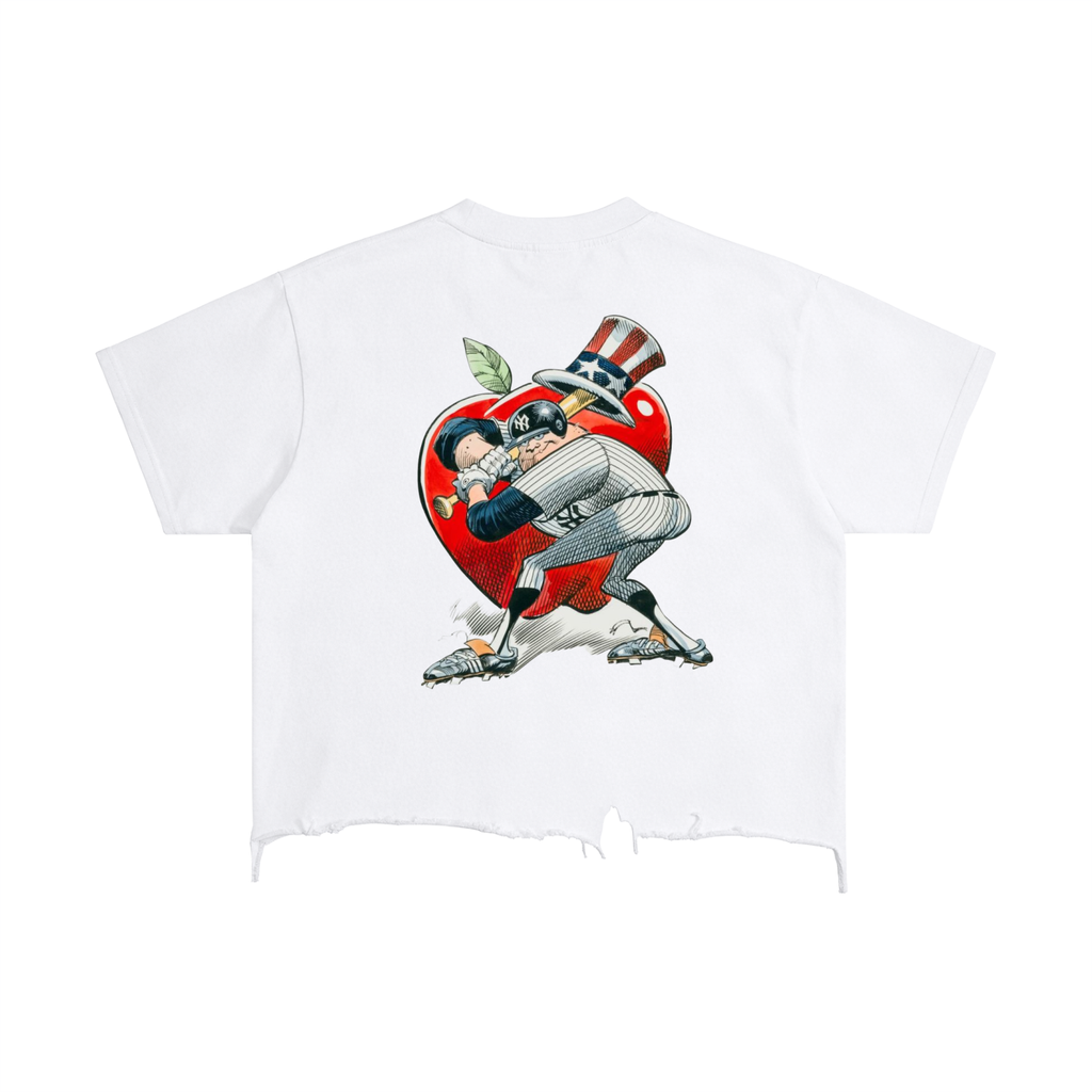 Vintage Wash Boxy Distressed Hem T-Shirt