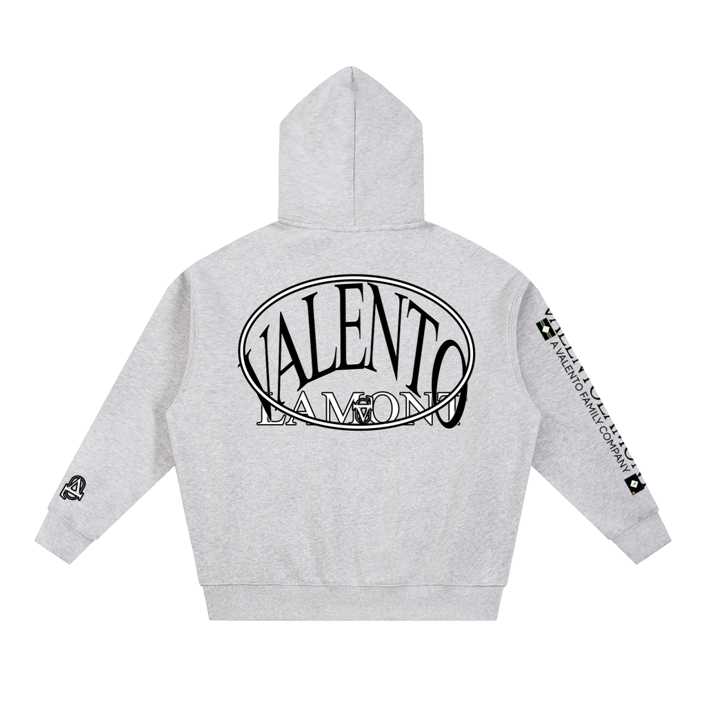 V Oversized Fleece Boxy Hoodie