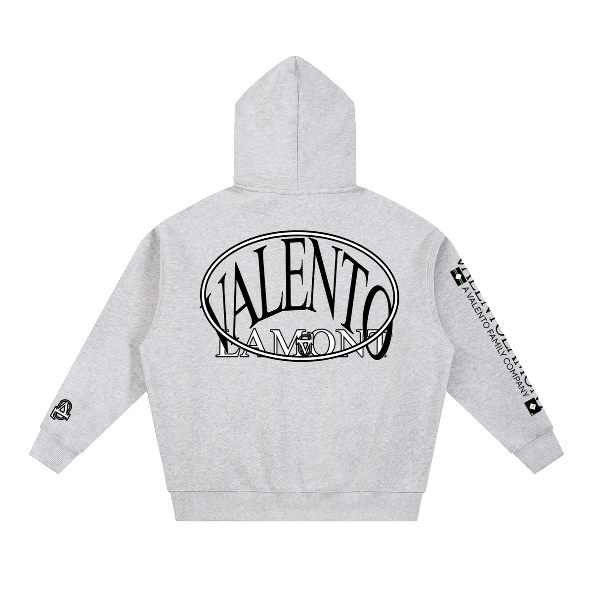 V Oversized Fleece Boxy Hoodie