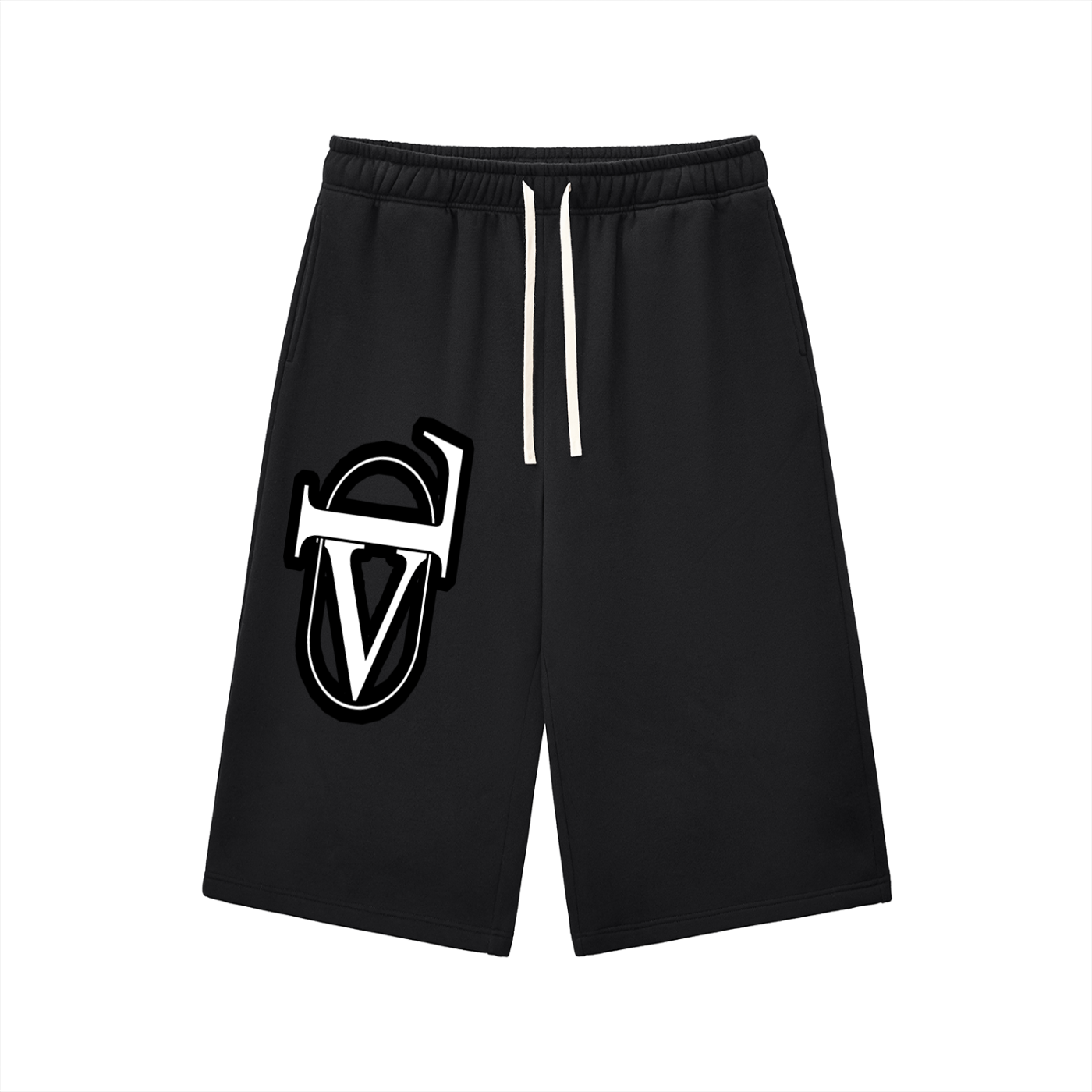 Relaxed Drawstring Three-quarter Sweatpants
