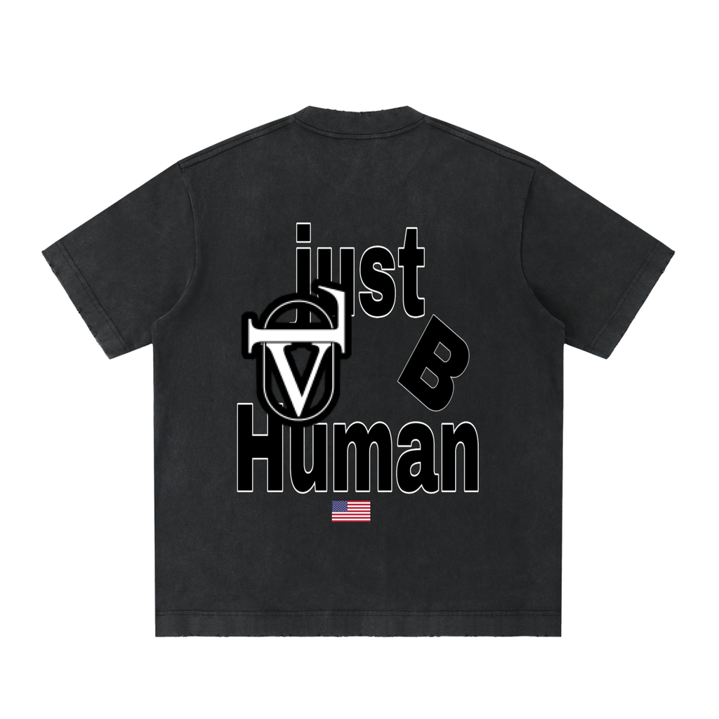 Heavyweight Vintage Washed Frayed T-Shirt