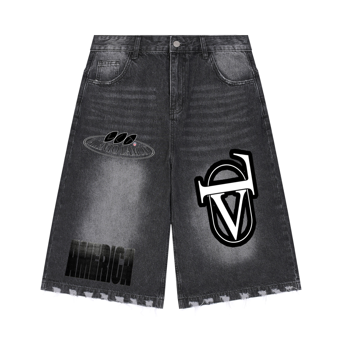 Men's Sunfade Distressed Denim Shorts