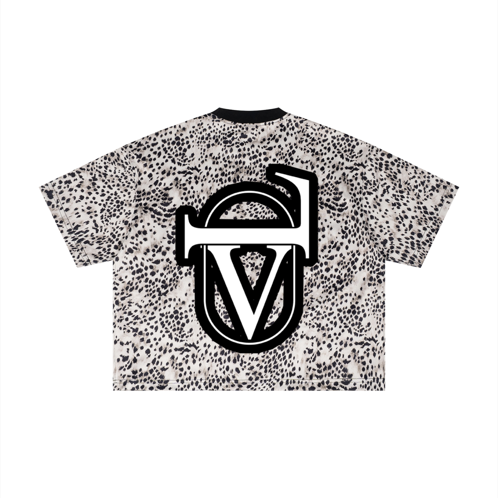 Unisex Leopard Print Boxy T-Shirt
