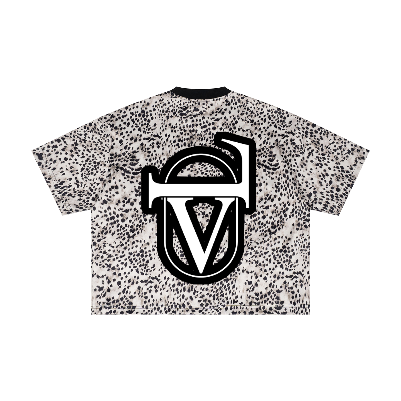 Unisex Leopard Print Boxy T-Shirt