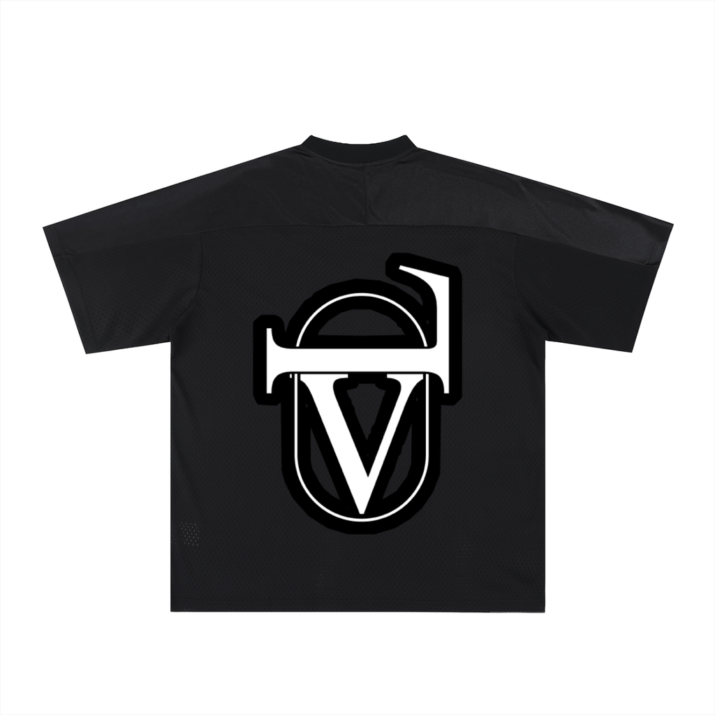 Oversized Mesh V-Neck Soccer Jersey