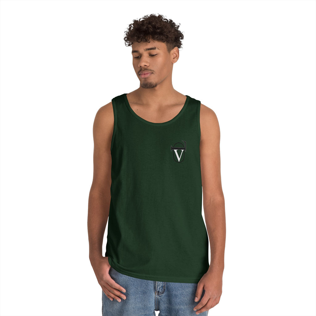 Unisex Heavy Cotton Tank Top - Comfortable Graphic Sleeveless Tee for Casual Wear, Summer Events, Gym, and Gifts
