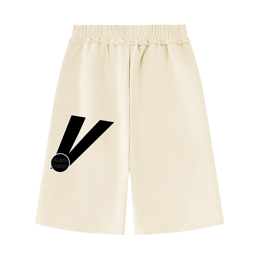Unisex Raw Edge Fleece Shorts