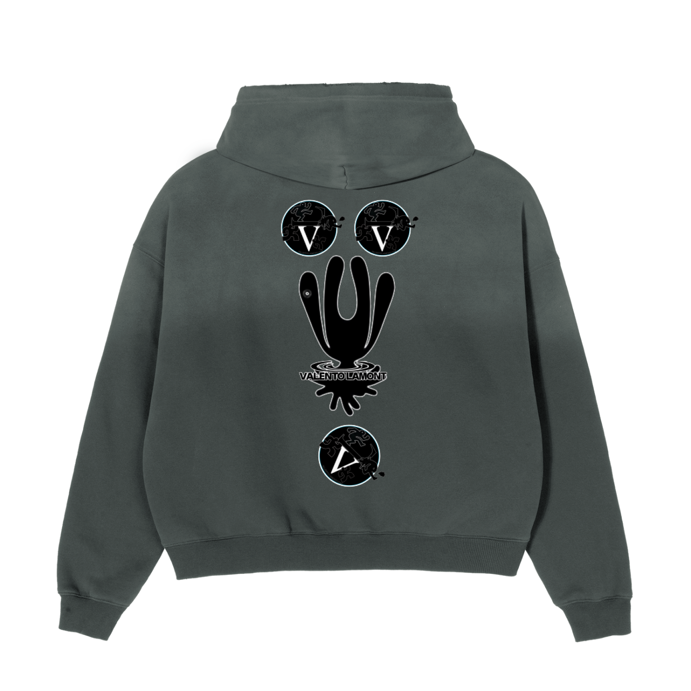 Frayed Sunfade Boxy Fleece Hoodie