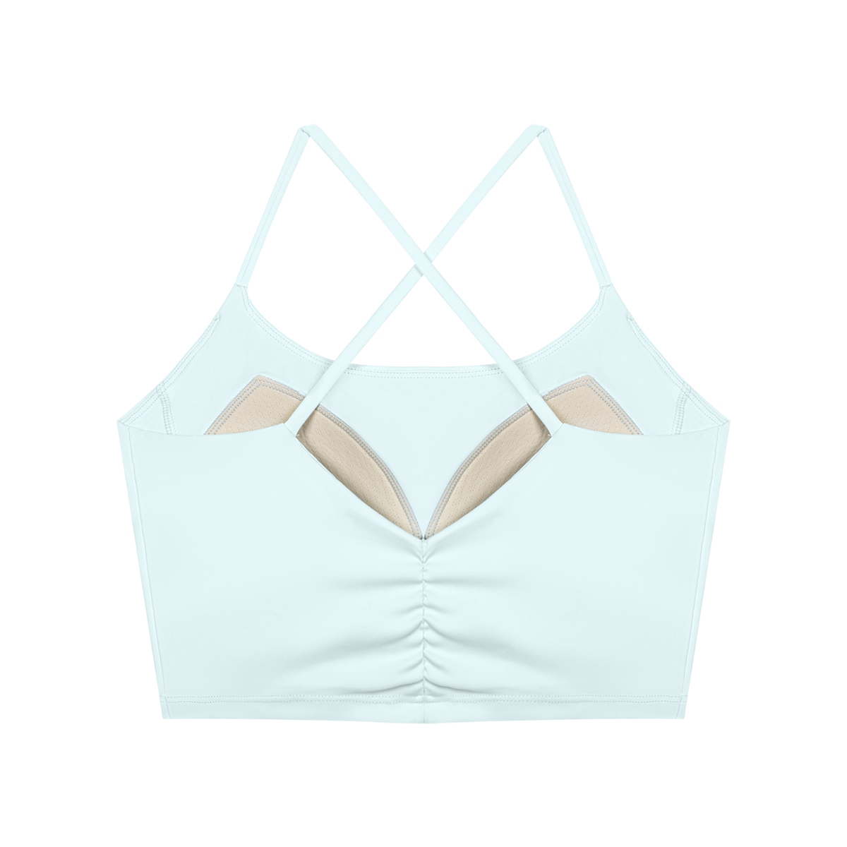 Women's Ruched Cropped Yoga Tank Top