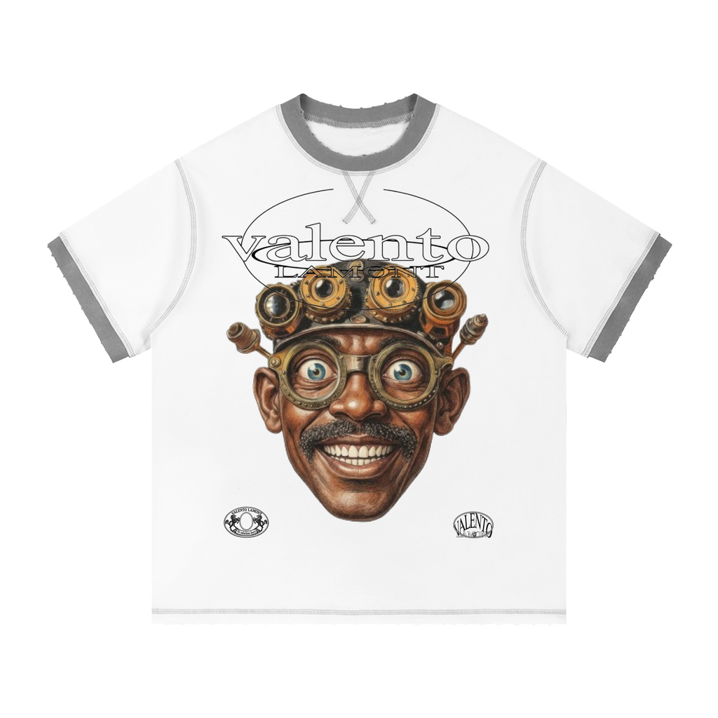 V Contrast-Stitched Ringer T-Shirt