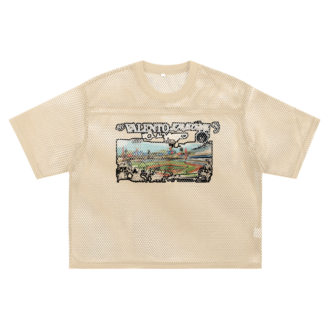 See-through Boxy Net T-shirt