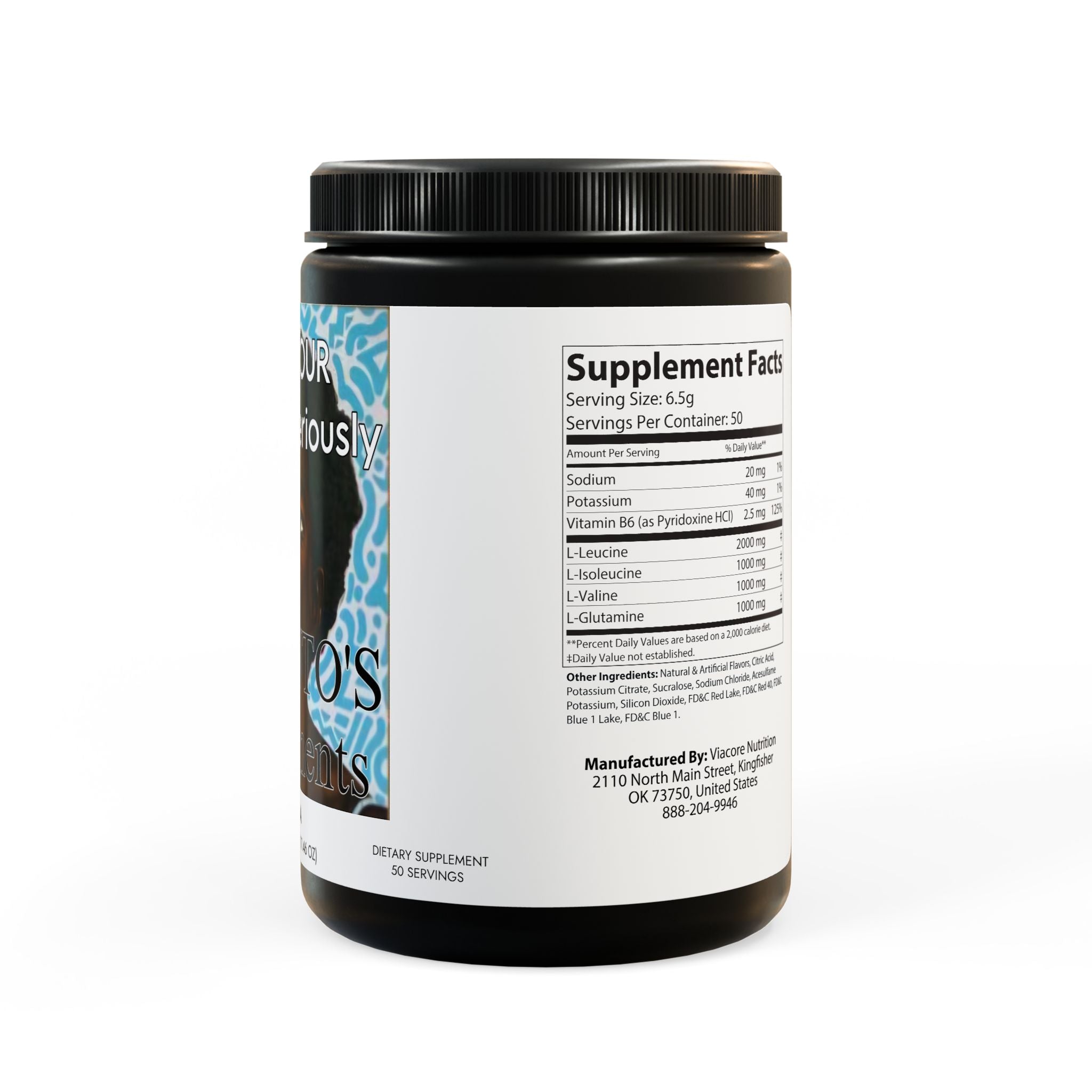 BCAA Supplement, Grape (325g, 11.46oz, 50 servings)