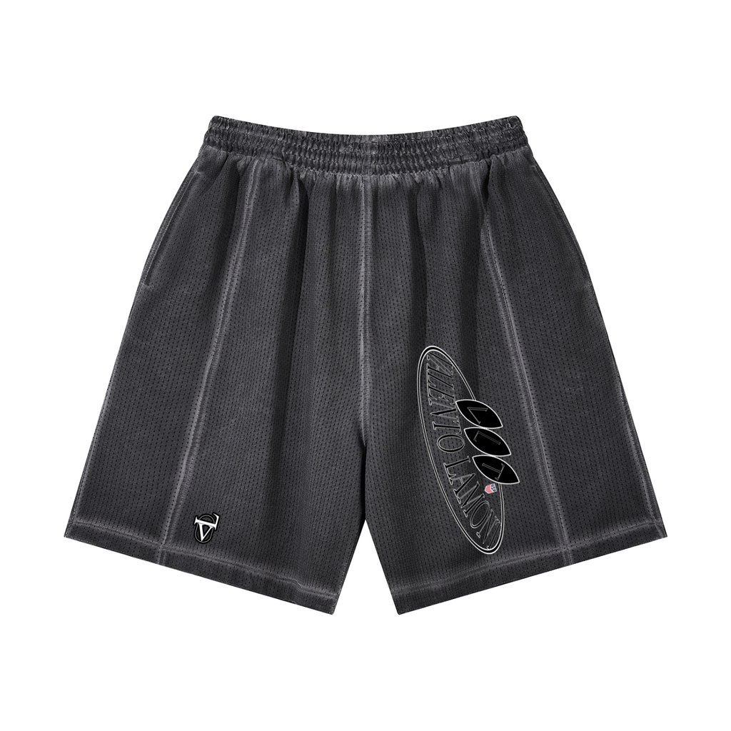 Unisex Vintage Wash Mesh Shorts