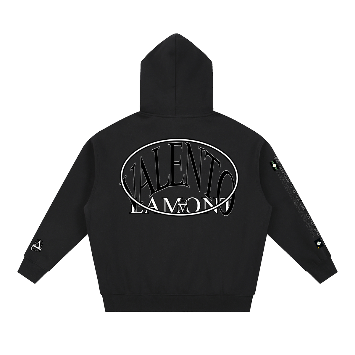 V Oversized Fleece Boxy Hoodie